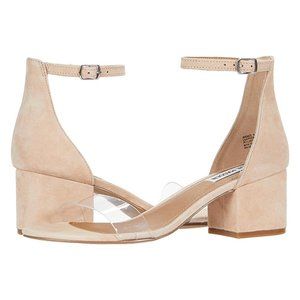 Steve Madden Irenee Sandal in Tan/Clear (Size 8.5)